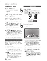 Предварительный просмотр 54 страницы Samsung HT-C6500 User Manual