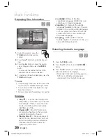 Preview for 36 page of Samsung HT-C650W User Manual