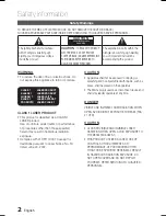 Предварительный просмотр 2 страницы Samsung HT-C6900W User Manual