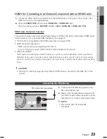 Предварительный просмотр 23 страницы Samsung HT-C6930W/XEU User Manual