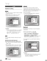 Предварительный просмотр 34 страницы Samsung HT-C6930W/XEU User Manual