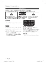 Предварительный просмотр 2 страницы Samsung HT-C6930W User Manual