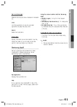 Предварительный просмотр 61 страницы Samsung HT-C6930W User Manual