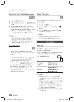 Preview for 36 page of Samsung HT-C750W User Manual