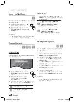 Предварительный просмотр 22 страницы Samsung HT-D330 User Manual