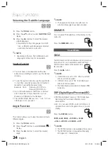 Предварительный просмотр 24 страницы Samsung HT-D330 User Manual