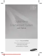 Samsung HT-D330K User Manual preview