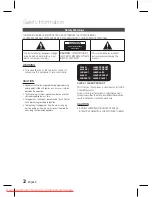 Предварительный просмотр 2 страницы Samsung HT-D330K User Manual