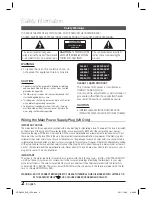 Preview for 2 page of Samsung HT-D4200 User Manual