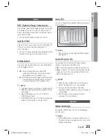 Preview for 23 page of Samsung HT-D423H User Manual