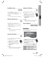 Preview for 27 page of Samsung HT-D423H User Manual