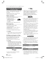 Preview for 78 page of Samsung HT-D423H User Manual