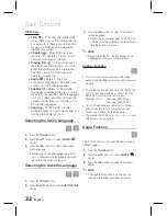 Preview for 32 page of Samsung HT-D445K User Manual