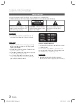 Preview for 2 page of Samsung HT-D453H User Manual