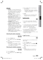 Preview for 33 page of Samsung HT-D453H User Manual