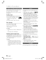 Предварительный просмотр 4 страницы Samsung HT-D5000 User Manual