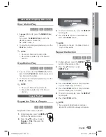 Предварительный просмотр 43 страницы Samsung HT-D5000 User Manual