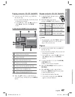 Предварительный просмотр 47 страницы Samsung HT-D5000 User Manual