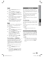 Предварительный просмотр 61 страницы Samsung HT-D5000 User Manual