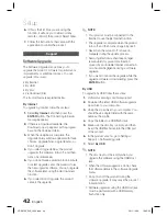 Предварительный просмотр 42 страницы Samsung HT-D5100 User Manual