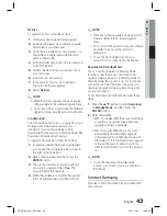 Предварительный просмотр 43 страницы Samsung HT-D5100 User Manual