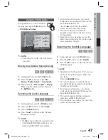 Предварительный просмотр 47 страницы Samsung HT-D5100 User Manual