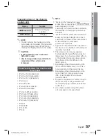 Предварительный просмотр 57 страницы Samsung HT-D5100 User Manual