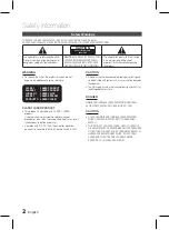 Preview for 2 page of Samsung HT-D5100K User Manual