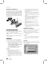 Предварительный просмотр 34 страницы Samsung HT-D5100K User Manual