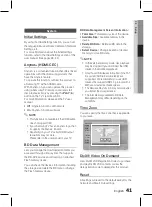 Предварительный просмотр 41 страницы Samsung HT-D5100K User Manual