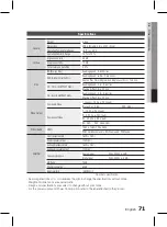 Предварительный просмотр 71 страницы Samsung HT-D5100K User Manual