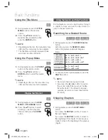 Preview for 42 page of Samsung HT-D5200 User Manual