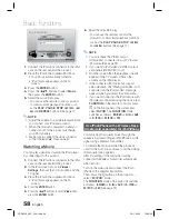 Предварительный просмотр 58 страницы Samsung HT-D5350 User Manual