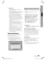 Предварительный просмотр 29 страницы Samsung HT-D550 Manual De L'Utilisateur