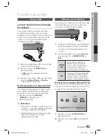 Предварительный просмотр 41 страницы Samsung HT-D550 Manual De L'Utilisateur