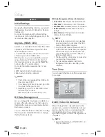 Предварительный просмотр 42 страницы Samsung HT-D5500 User Manual