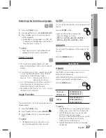 Предварительный просмотр 37 страницы Samsung HT-D550K User Manual