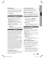 Preview for 121 page of Samsung HT-D5550 User Manual