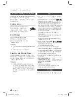 Предварительный просмотр 4 страницы Samsung HT-D5550W User Manual