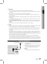 Предварительный просмотр 21 страницы Samsung HT-D5550WK User Manual