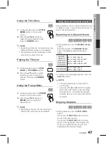 Предварительный просмотр 47 страницы Samsung HT-D5550WK User Manual