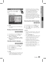 Предварительный просмотр 49 страницы Samsung HT-D5550WK User Manual