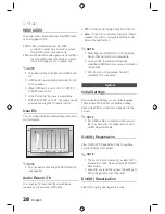 Предварительный просмотр 28 страницы Samsung HT-D555W User Manual