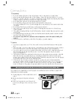 Предварительный просмотр 22 страницы Samsung HT-D6500W User Manual