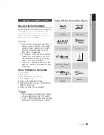 Preview for 9 page of Samsung HT-D6750W 3D Blu-ray 7.1ch Home Entertainment... User Manual