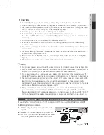 Preview for 21 page of Samsung HT-D6750W 3D Blu-ray 7.1ch Home Entertainment... User Manual