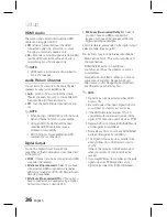 Preview for 36 page of Samsung HT-D6750W 3D Blu-ray 7.1ch Home Entertainment... User Manual