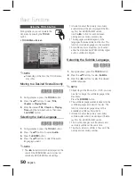 Preview for 50 page of Samsung HT-D6750W 3D Blu-ray 7.1ch Home Entertainment... User Manual