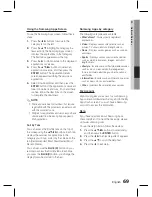 Предварительный просмотр 69 страницы Samsung HT-D6750WK User Manual