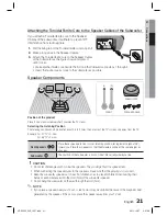 Предварительный просмотр 21 страницы Samsung HT-D7200 User Manual